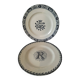 Pair of ironstone plates – Salins François Ier & KG