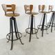 Vintage brutalist bar stools, 1970s