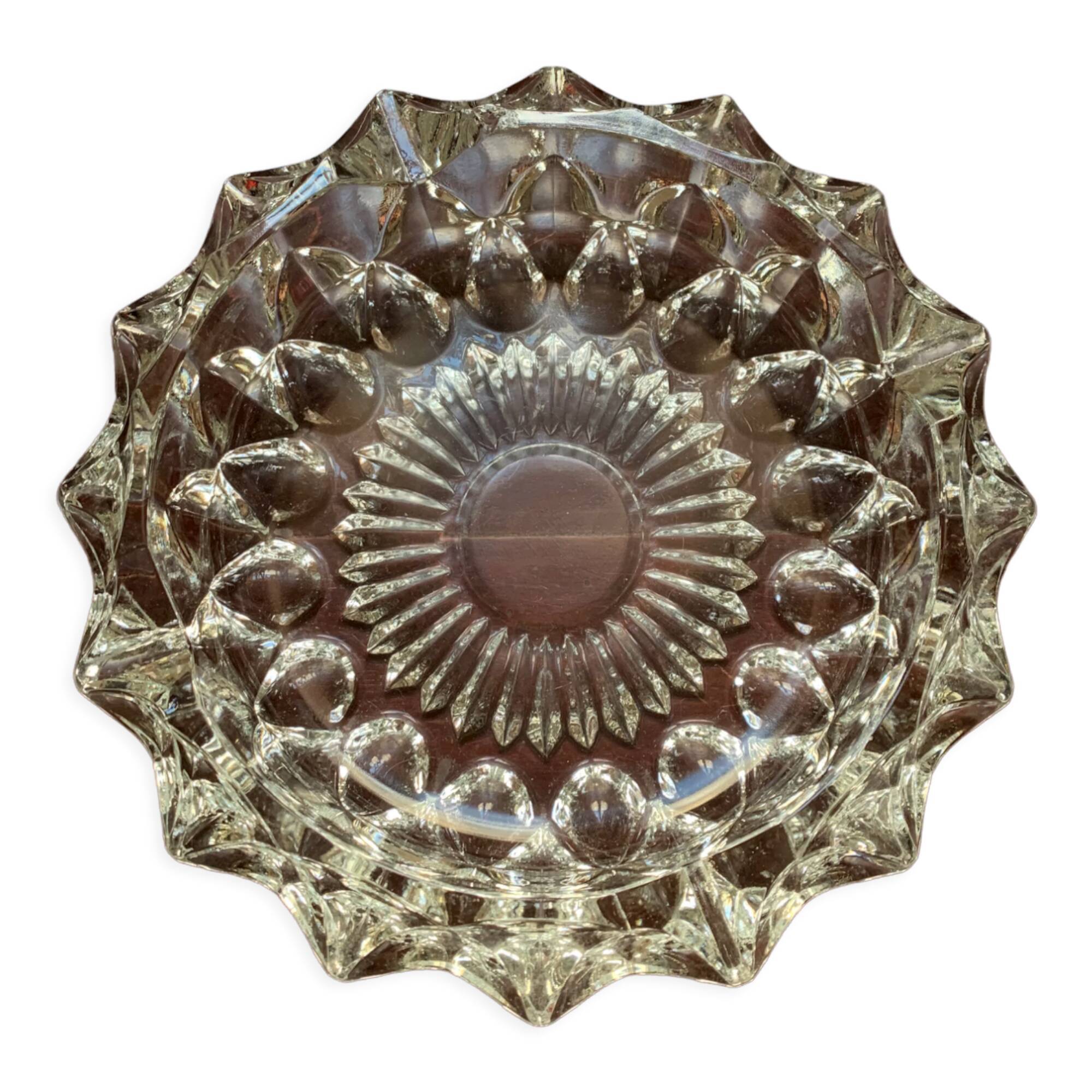Cendrier en cristal vintage