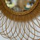Large mirror wicker sun vintage 63cm