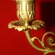 pair of gilded bronze candlesticks with 4 candle holders in "Louis XVI" style, 19th century