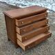 Vintage chest of drawers from the 50s in solid oak legs compass 4 drawers