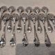 12 silver plated soup spoons by Christofle Marly, 20.6 cm