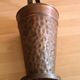 Copper umbrella stand with handle, vintage from the 1970s