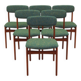 6 chaises en teck danoises N. & K. Bundgaard Rasmussen, 1960