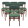 Set of six teak chairs, Danish design,  N. & K. Bundgaard Rasmussen
