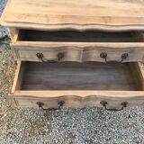 Louis XV style walnut chest of drawers stripped