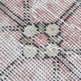 4x9 handmade distressed wool vintage rug 267x129cm