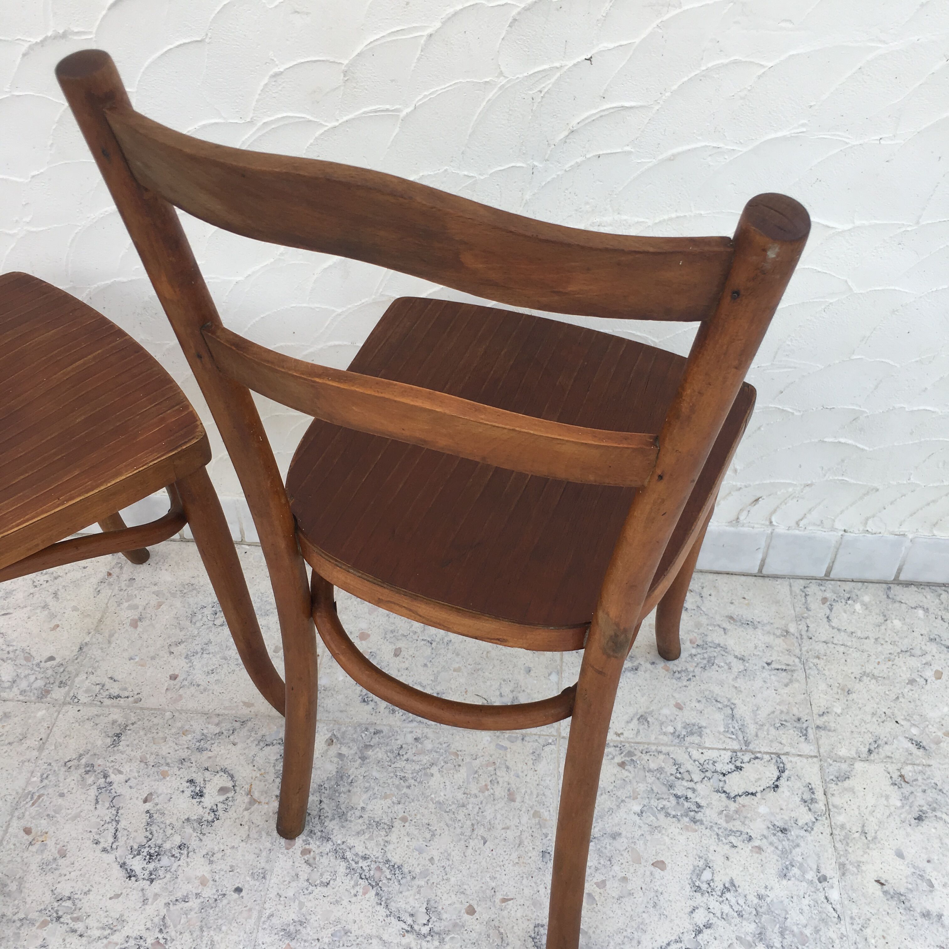 Pair of bistro chairs