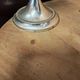 Vintage silver-plated metal candlestick