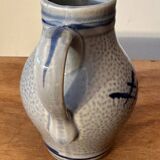Small stoneware pitcher with salt from Alsace, early 20th century, height 12.5 cm