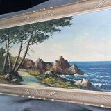 Oil on seaside canvas signed L. GUERNY
