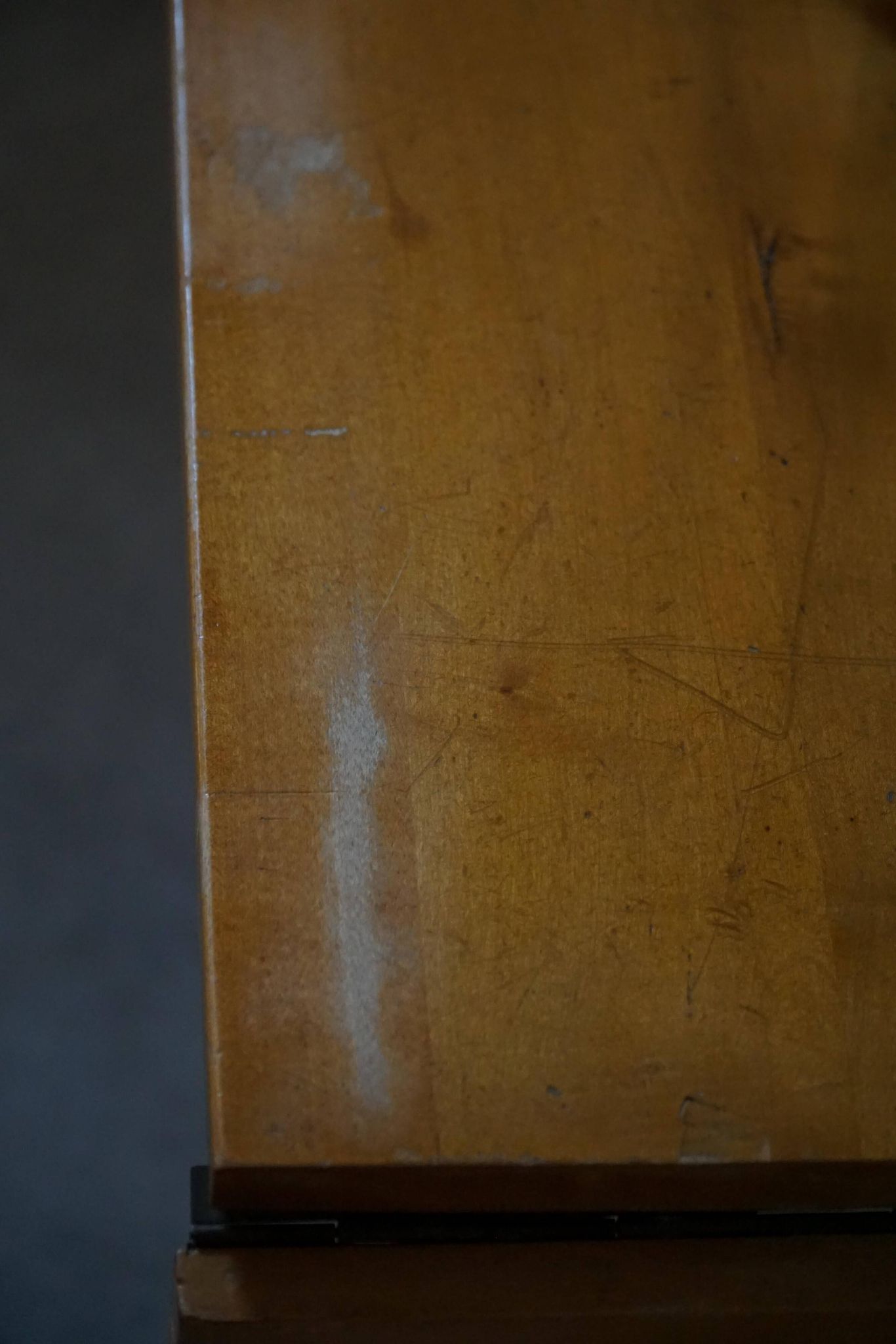 Scandinavian extendable table for writing or dining with a drawer, early 20th century.