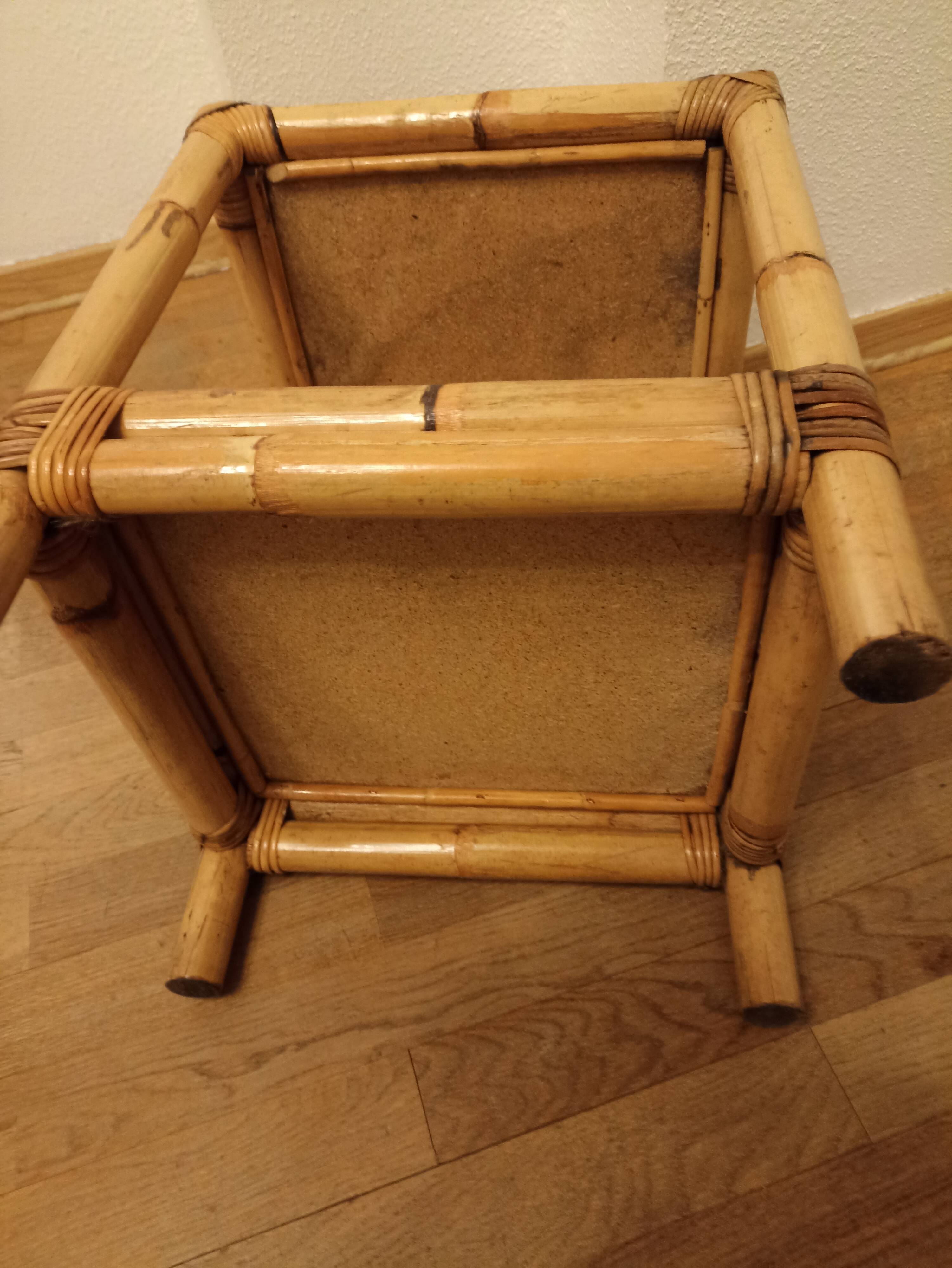 End sofa bamboo cannage