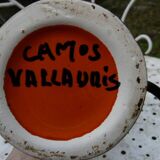 Lampe en céramique signée camos - vallauris, 1960