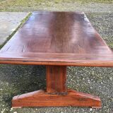 Mahogany set (ipe) composed of a table, 14 chairs and 2 armchairs - work from the 70s
