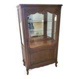Louis XV style display case in cherry wood