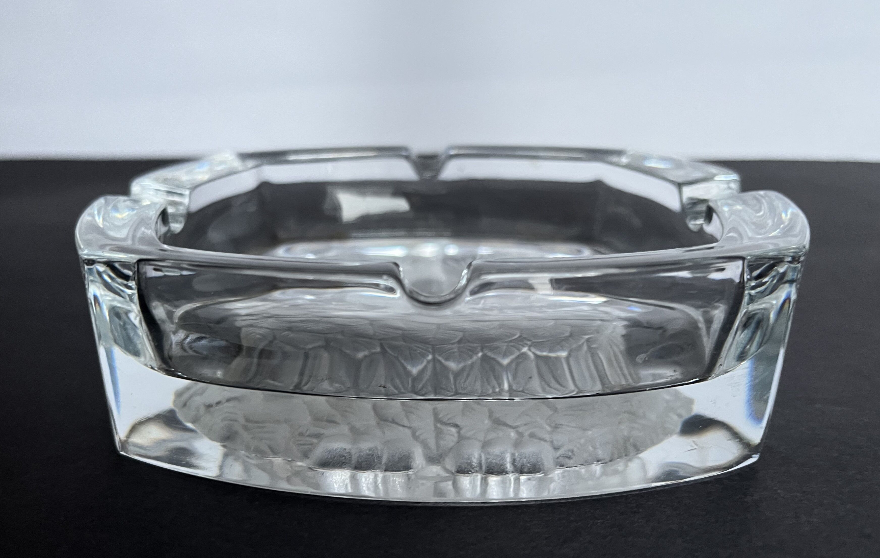 Cut crystal ashtray