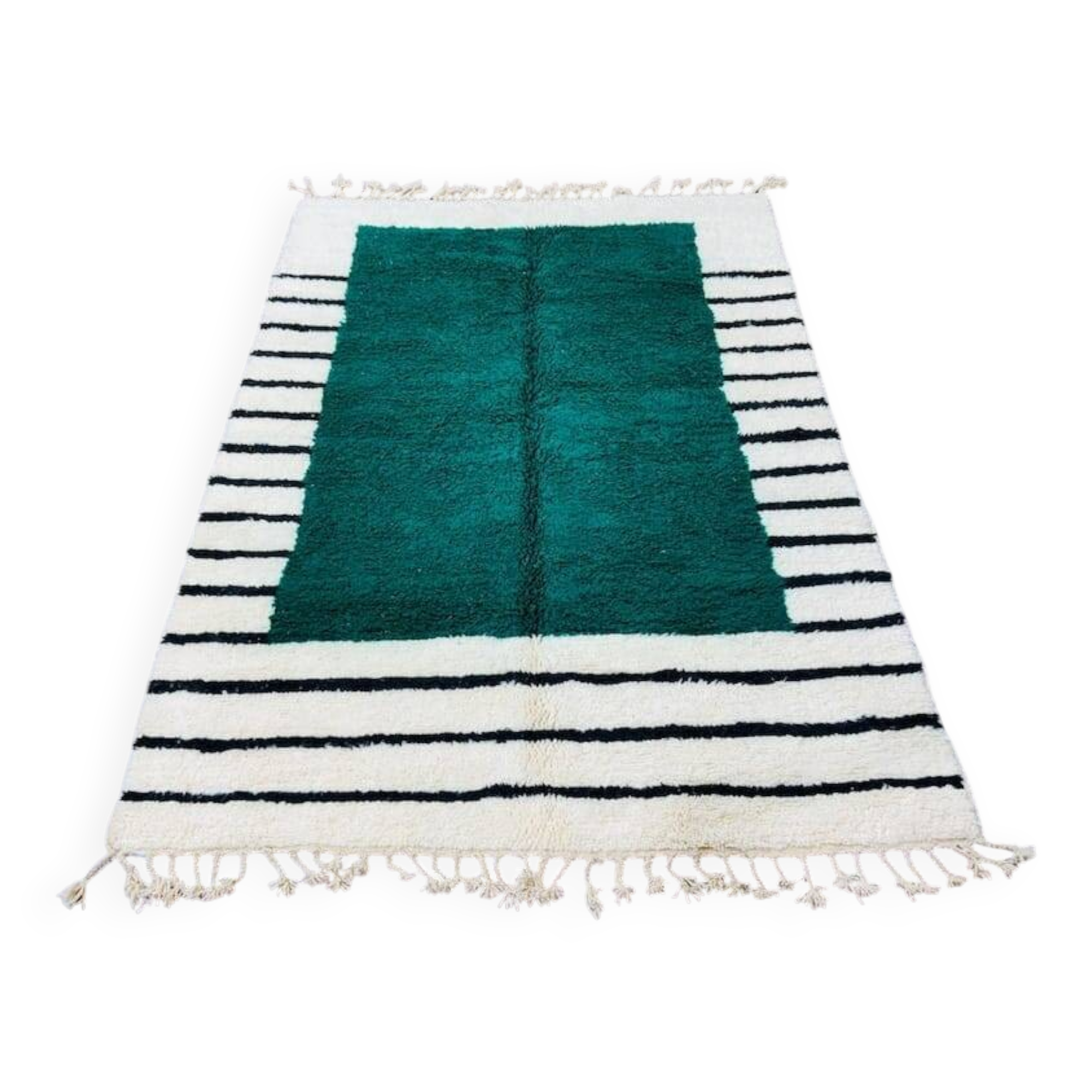 Handmade natural wool rug