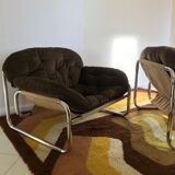 Pair of armchairs by John Bertil Häggström for Swed-Form, 70s