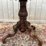 Table de milieu en noyer et ronce de noyer