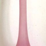 High Soliflore Vase in pink glass paste
