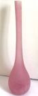 Tall soliflore vase in pink glass paste