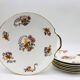 6 Dessert plates and a serving dish, M-Fres.