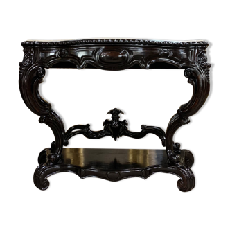 Ceremonial console in wood Napoleon III period