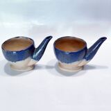 Pair of decorative ceramics in homage to René Magritte 1960-70s