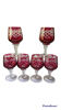 6 verres à liqueur cristal