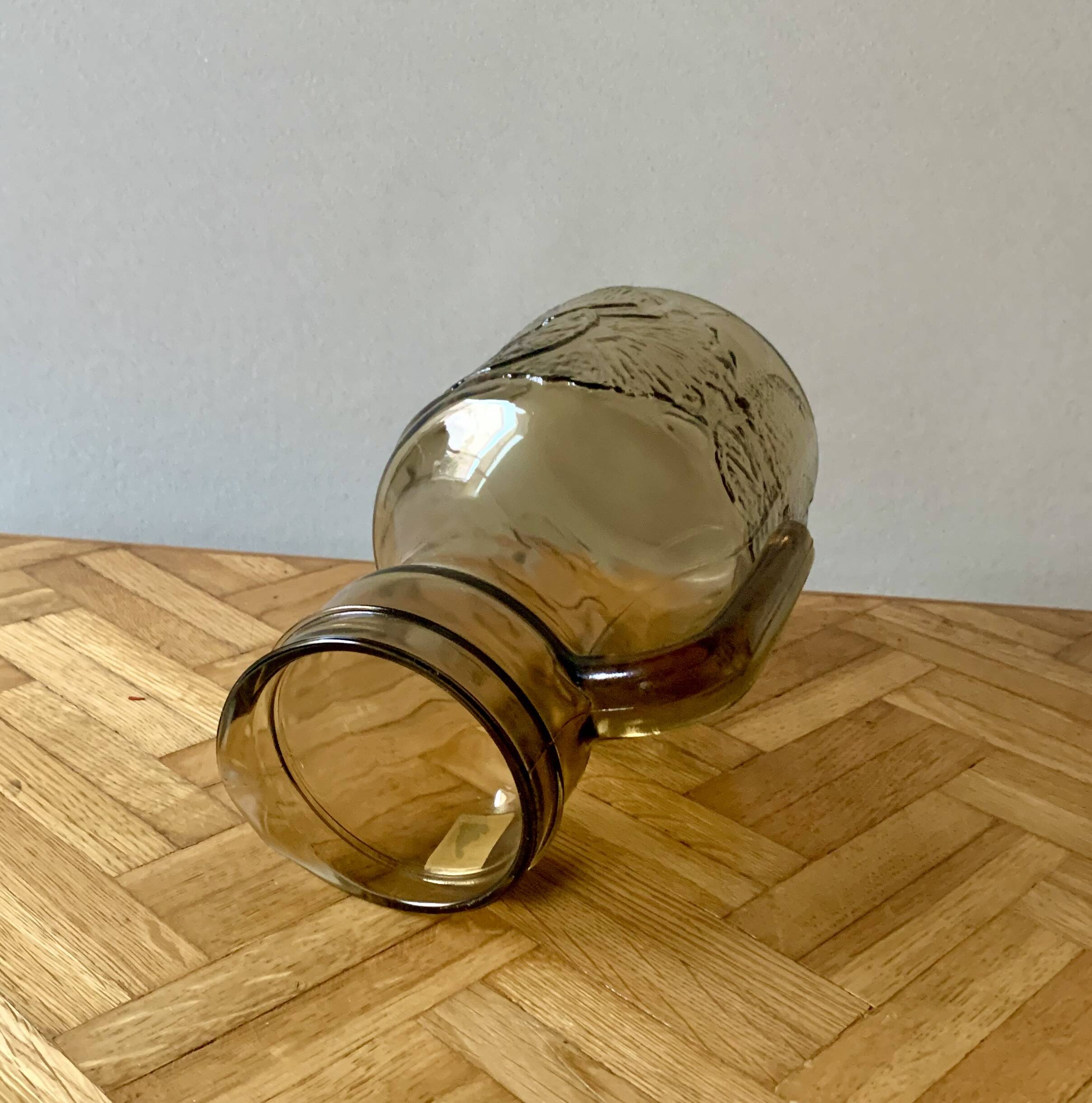 Vintage smoked glass lemonade set - vemam - made in italy