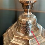 Old chiseled candlesticks