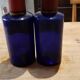 2 pots a pharmacy 19th in dark blue glass