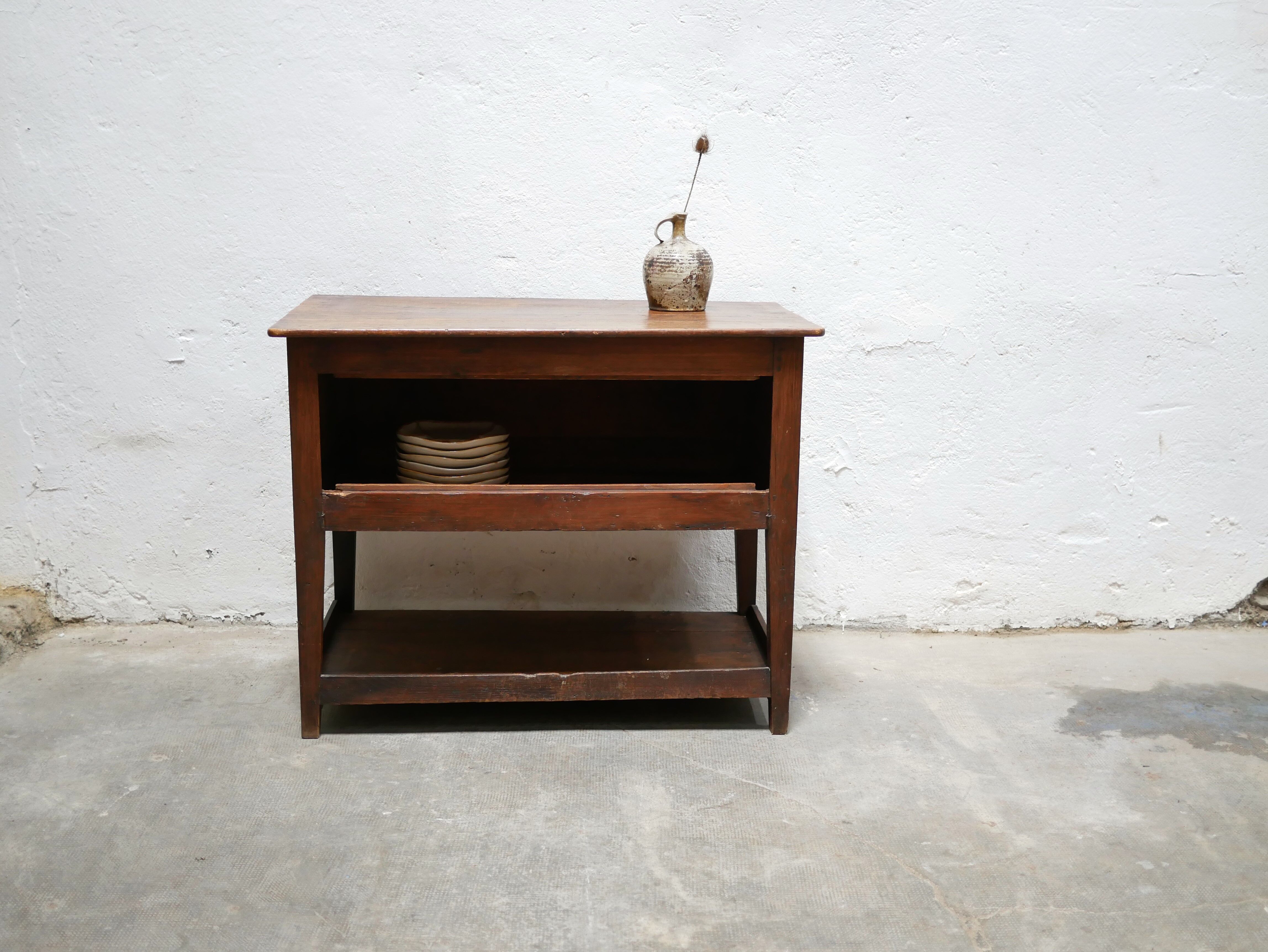 Wooden country storage cabinet