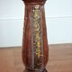 Lamp in wood and brass