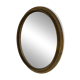 Grand Miroir lumineux en Bronze, Italie années 1960.