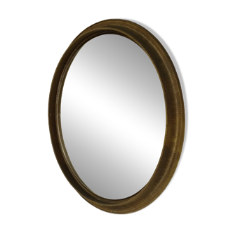 Large luminous Bronze Mirror, Italy 1960s.