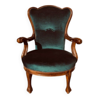 Walnut armchair