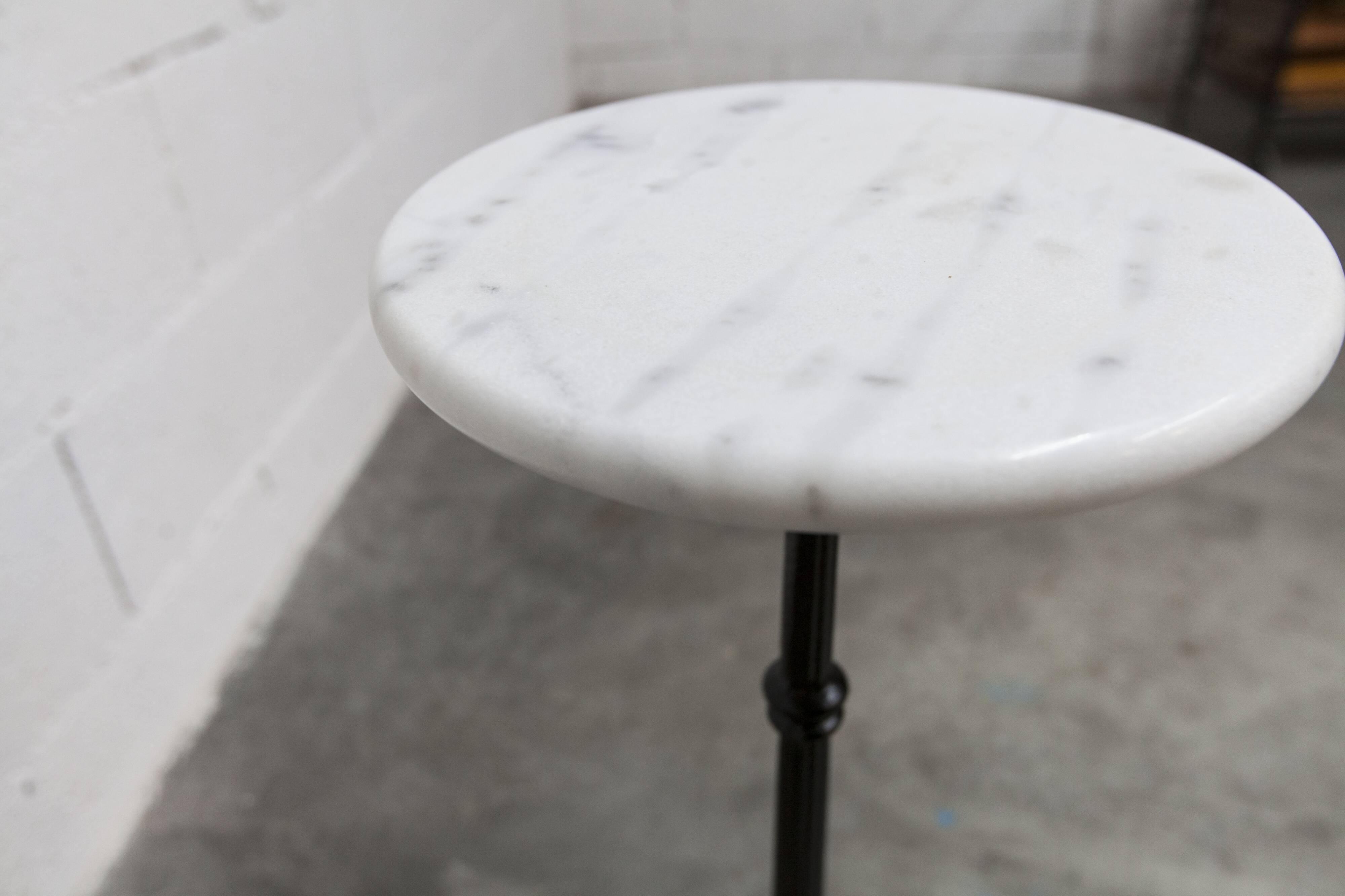Marble and cast iron plant stand, 1960s, D30