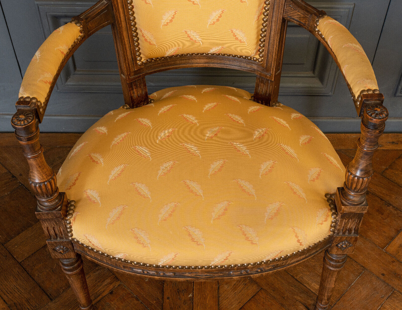 Pair of convertibles of the Directoire in walnut early nineteenth