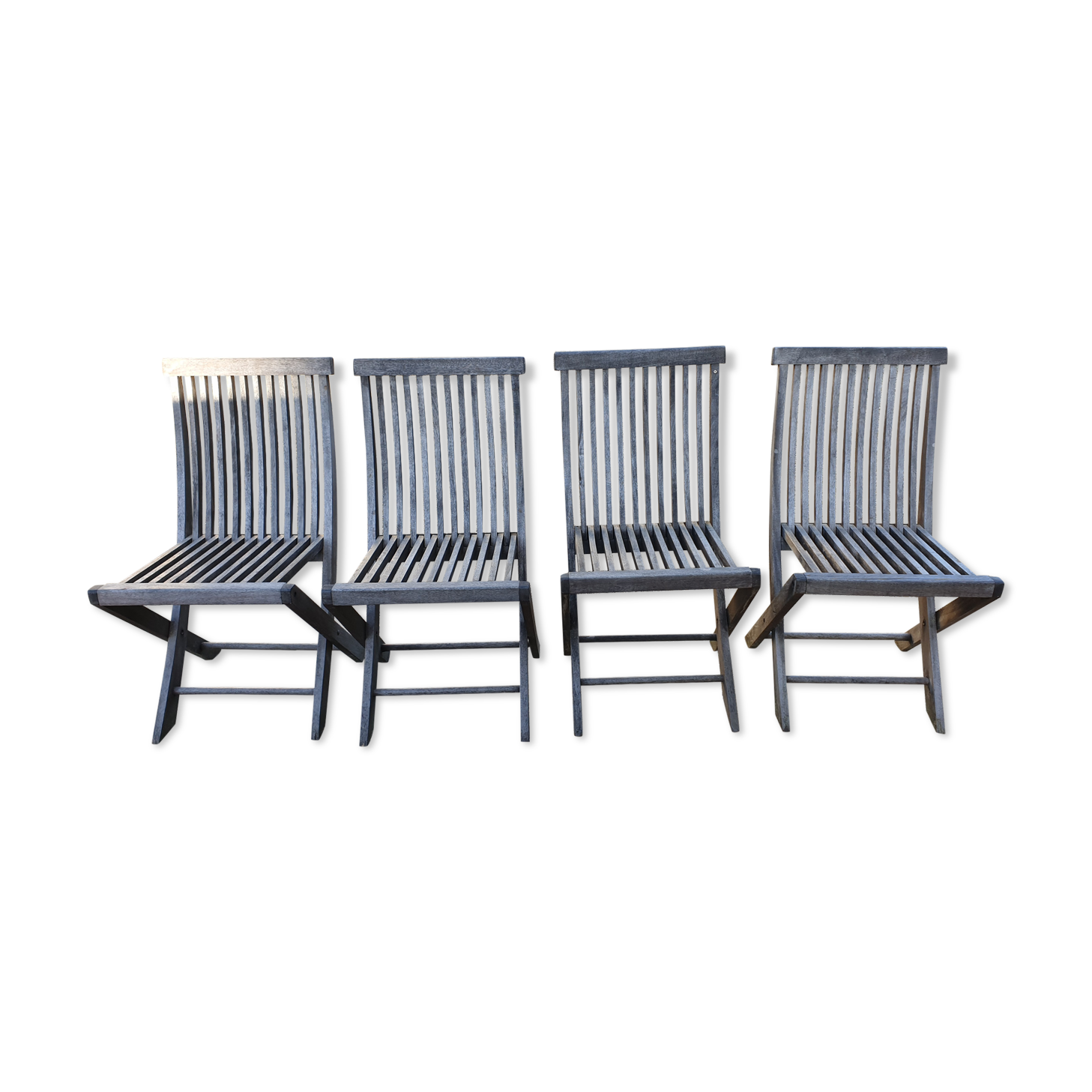 Teak comb chairs