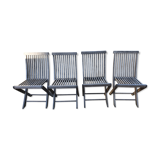 Teak comb chairs