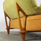 F109 lounge furniture with armchair and matching sofa by Theo Ruth for Artifort 1950