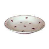 Rosette ceramic round dish