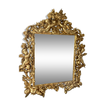 Mirror XVIIIth italian baroque 142x118cm