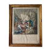 Chevallier, Le peintre amoureux de son modèle, gravure, XXème siècle