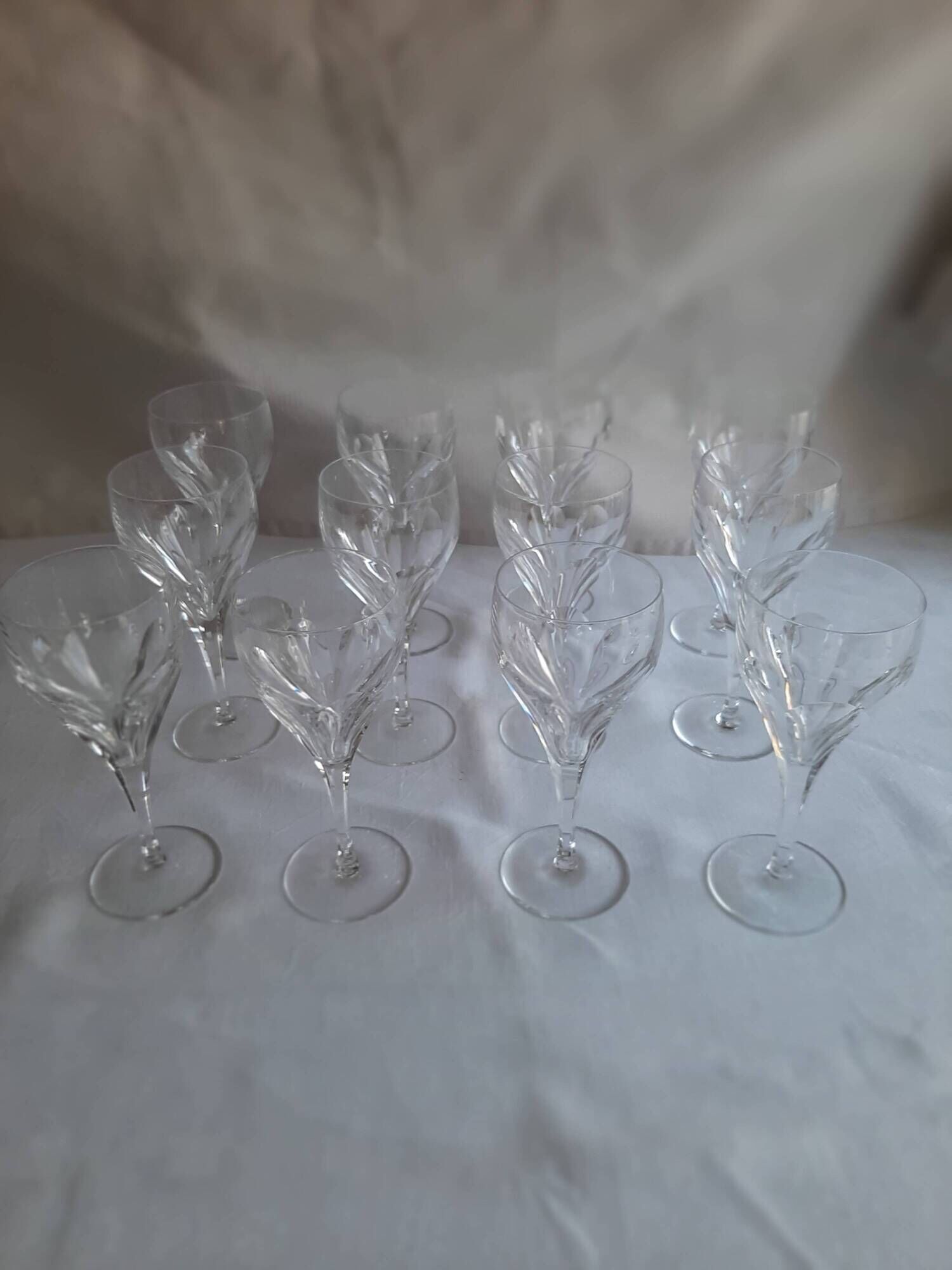 12 Milano Villeroy and Boch crystal walking glasses