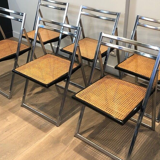 Suite of 6 folding chairs