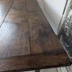 Campaign table in solid oak, Directoire style.